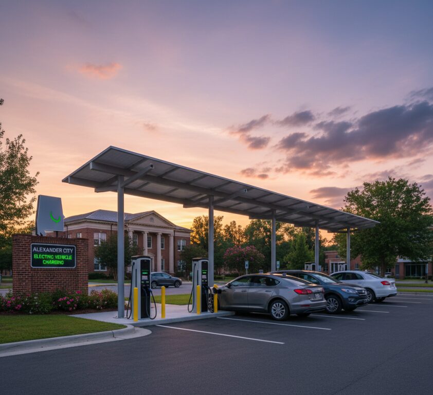 Electric Vehicle Charging Station in Alexander City Alabama